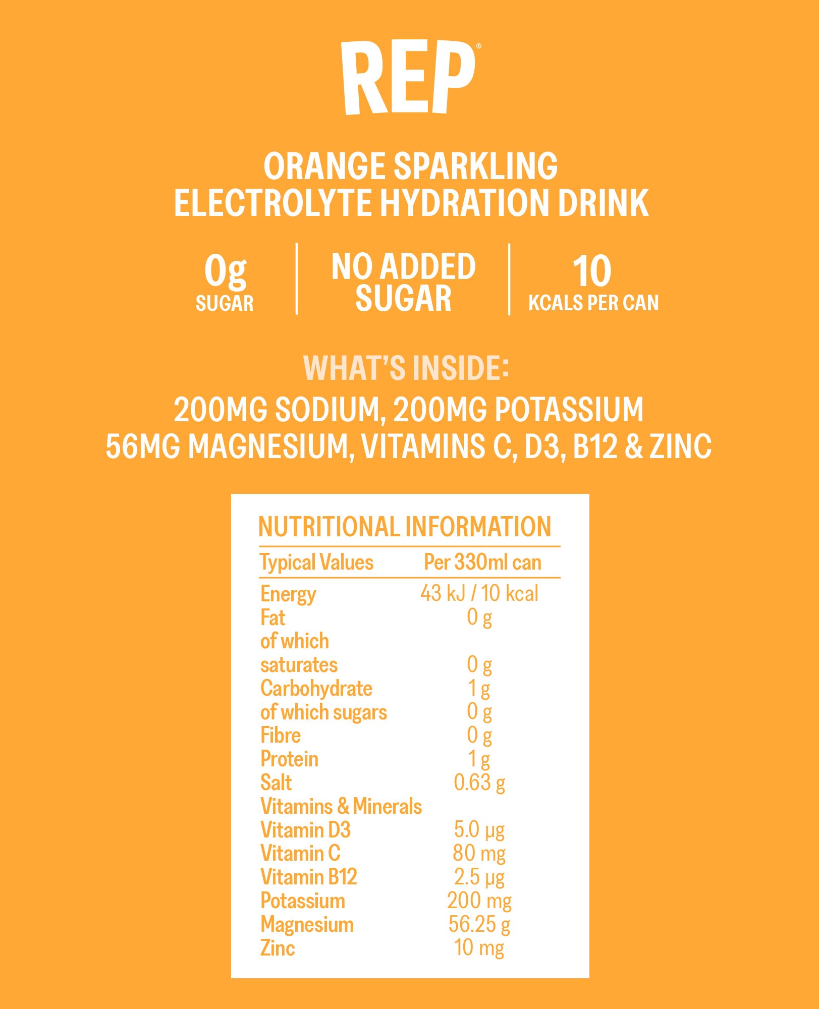 Orange Electrolyte Drink